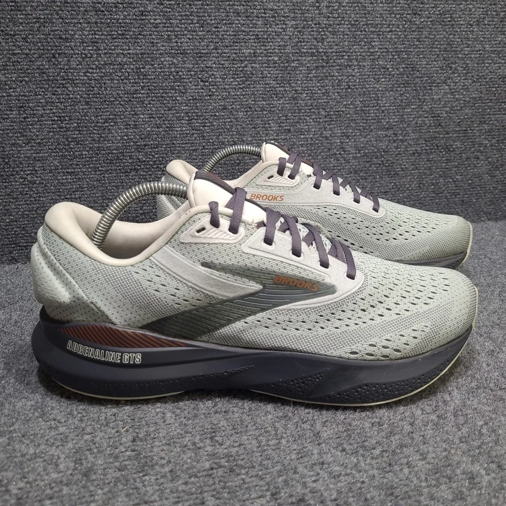 Brooks Adrenaline GTS 24 Womens Size 11 Green Black Running Shoes Sneakers - Picture 4 of 15
